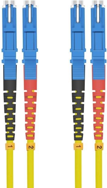 Actual product image Helos Fibre optic E2000 patch cable (CAT6e, 5 m)