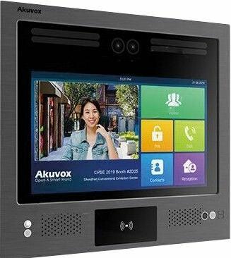 Akuvox Video-TFE X916S Main Body, starlight camera, card reader, Android, black (RFID-blocking, Wi-Fi)