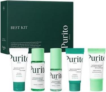 Actual product image Purito Seoul Best Kit Skincare Routine with Panthenol Cleanser and Cream (Hair care set)