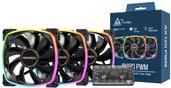 Produktbild Montech Lot de 3 Ventilateurs de boitier AX120 RGB - 12cm (Noir) (120 mm, 3 x)