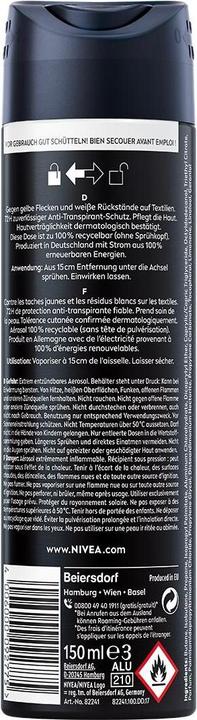 Actual product image NIVEA MEN Black & White Invisible Original (Spray, 150 ml)