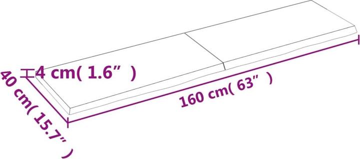 Image du produit VidaXL Gianna (160 x 40 x 4 cm)