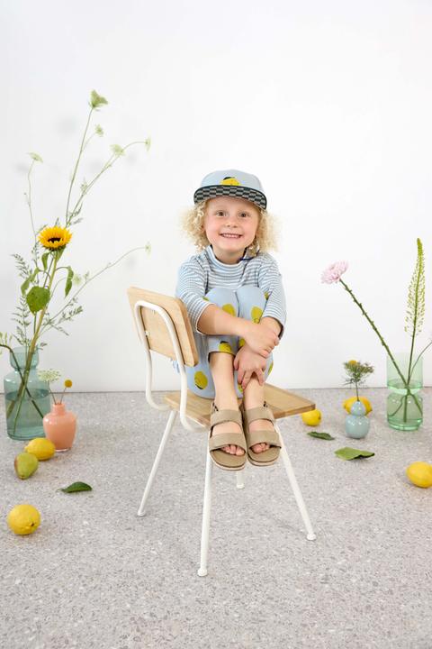 Actual product image Lässig Kids Skater Cap Lemon light blue/dark green (48, 52)