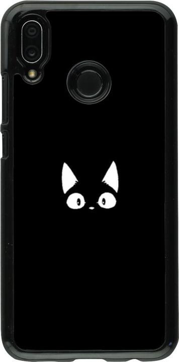 Produktbild PhoneLook Hülle Funny cat on black (Huawei P20 Lite)
