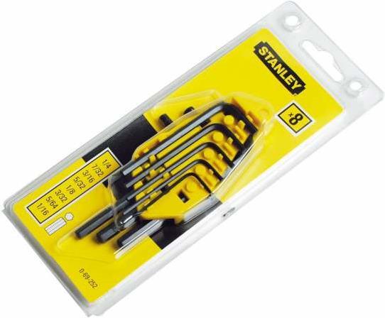 Actual product image Stanley Hexagon spanner set 8 pcs. 1/16 to 1/4 (1/4")