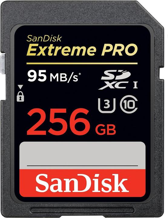 Produktbild SanDisk ExtremePro SDXC UHS-I, U3 (256 GB, SDXC, UHS-I)