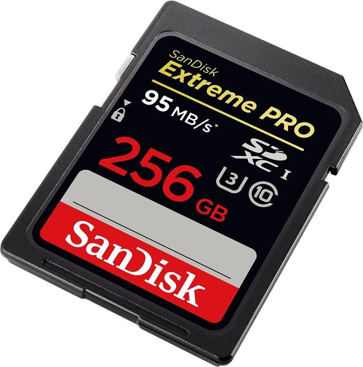 Produktbild SanDisk ExtremePro SDXC UHS-I, U3 (256 GB, SDXC, UHS-I)