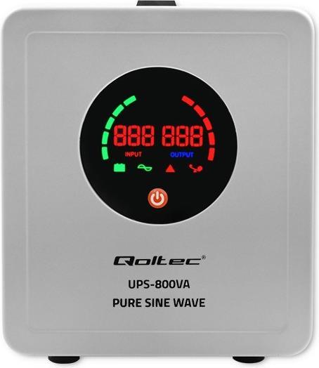 Produktbild Qoltec 50720 UPS 800VA 560W (800 VA, 560 W, Line-Interaktiv USV)