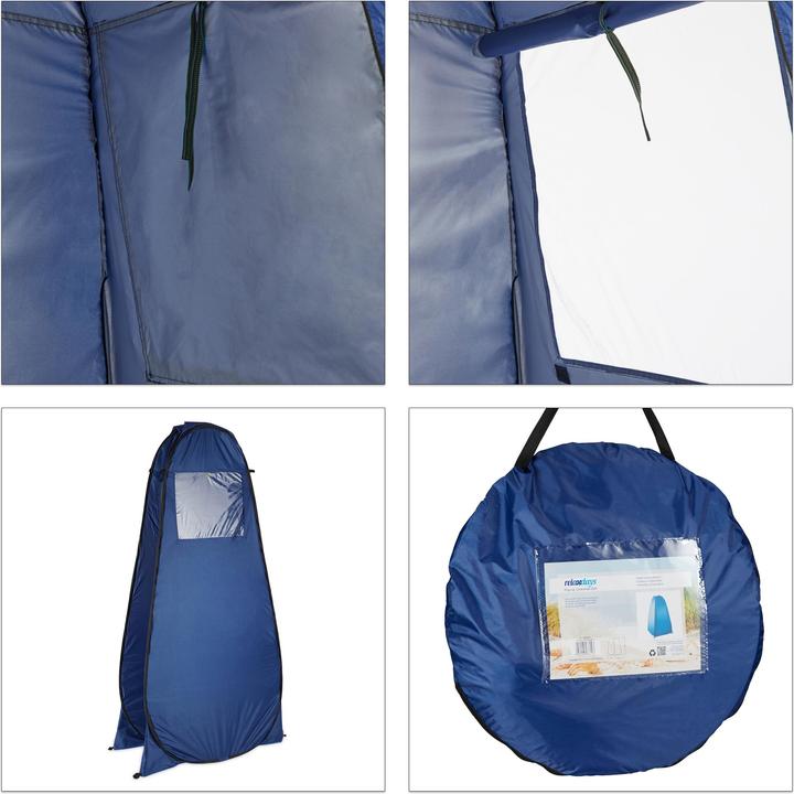 Produktbild Relaxdays Pop up (Strandzelt + Strandmuschel, 2 kg, 1 Person)