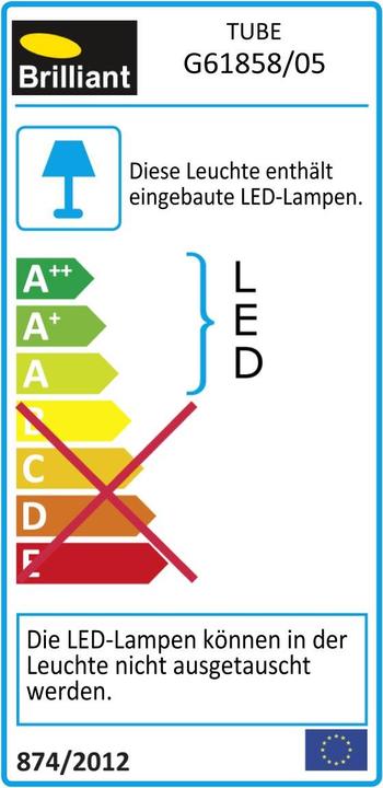 Label énergétique Brilliant Tube (2100 lm)