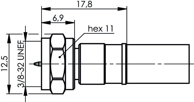 Immagine prodotto Telegärtner Connettore F, diritto 75 Ohm J01600A0009 1 pz. (Cavi antenna)