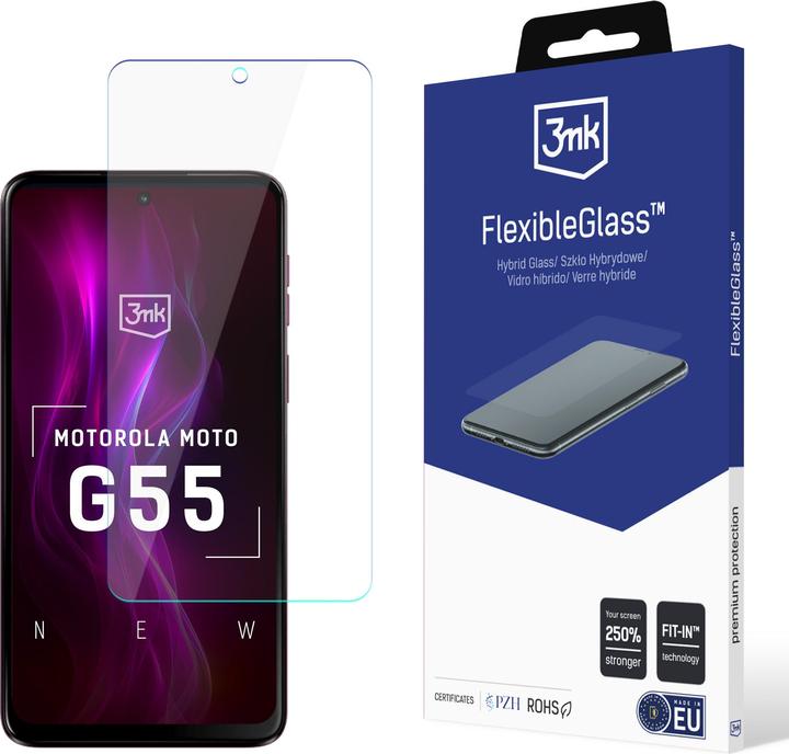 Produktbild 3MK FlexibleGlass pro Motorola Moto G55 5G (5903108610315) (1 Stück, Motorola Moto C)