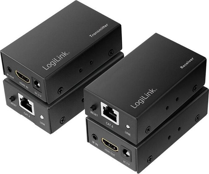 Actual product image LogiLink HDMI Extender via LAN up to 60 metres (Splinters, Extender)