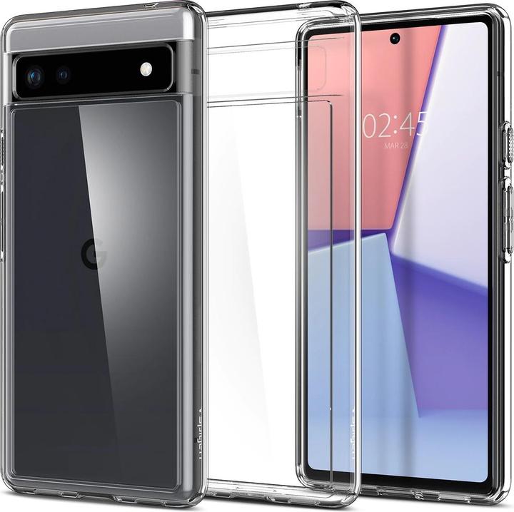 Actual product image Spigen Transparent Case Ultra Hybrid for Google Pixel 6A. (Google Pixel 6a)