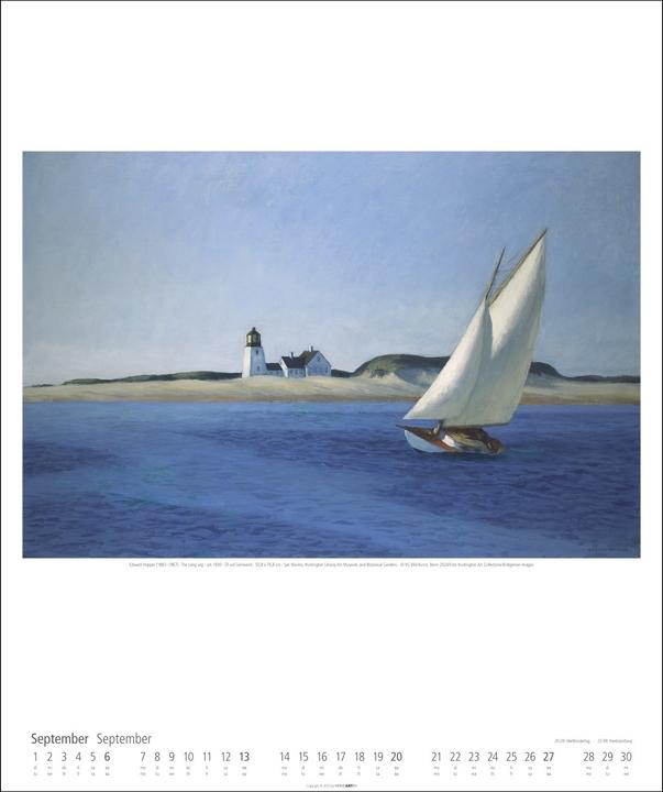 Produktbild Edward Hopper Kalender 2026 (46 x 55 cm, Deutsch, Englisch)