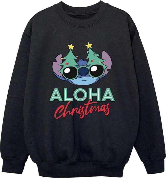 Disney Lilo And Stitch Christmas Tree Shades Sweatshirt Jungen (104)