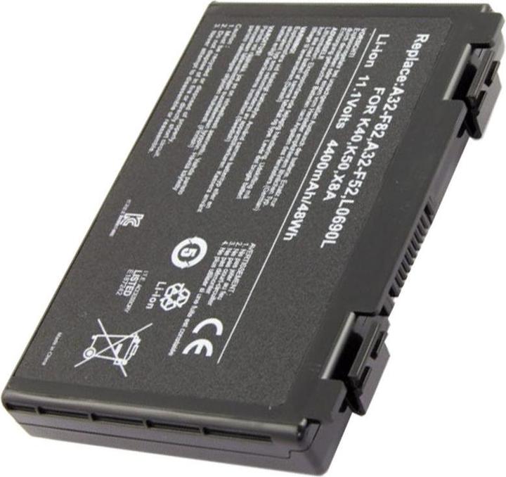Actual product image ASUS Akku A32-F82, F52, K50, K40, F82, L0A2016, L0690L6 (4 Cells, 4400 mAh)