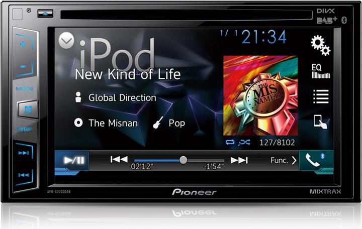 Produktbild Pioneer AVH-X3700DAB ohne DAB-Antenne
