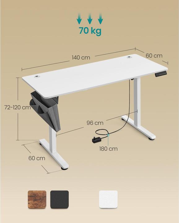 Produktbild Songmics Stehtisch (140 x 60 x 120 cm)