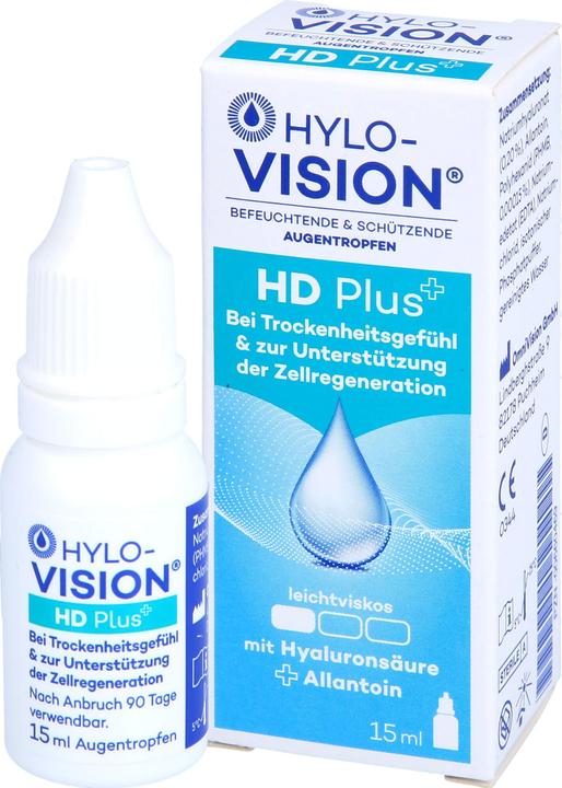 Produktbild OmniVision Hylo-Vision HD plus Augentropfen, 15 ml Lösung (15 ml, Hylo-Vision HD plus Augentropfen, 15 ml Lösung)