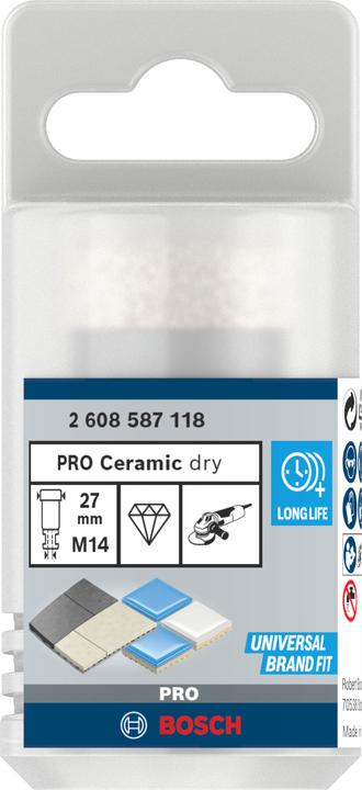 Actual product image Bosch Professional Zubehör PRO Core Cutter dry, 27 x 35 x 22.23 mm (27 mm)