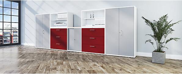 Immagine prodotto Mauser Armadio con porta a battente (120 x 43,5 x 81,5 cm)