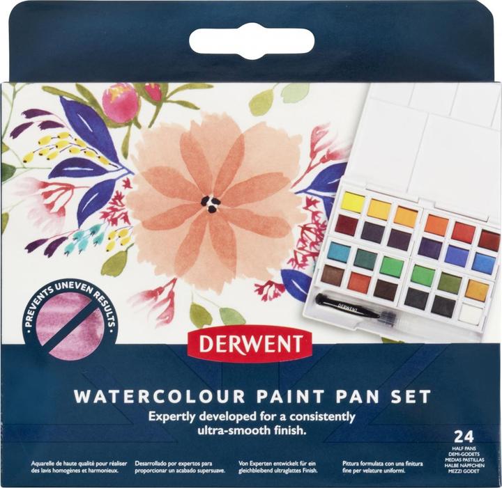 Derwent Set di pentole per acquerello 24 - (601129) (Multicolore)