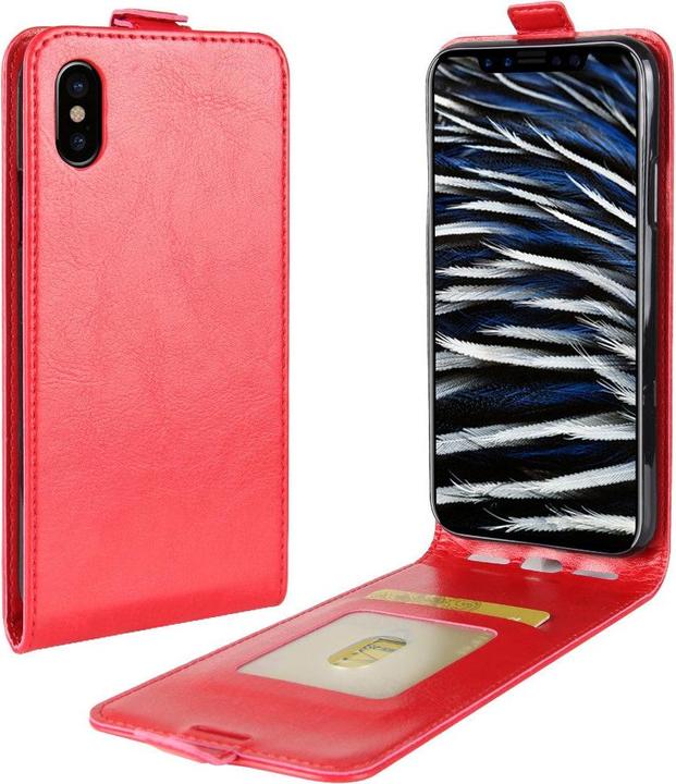 Actual product image Cover-Discount Leather flip case with photo pocket vertical (Apple iPhone X, Apple iPhone XS)