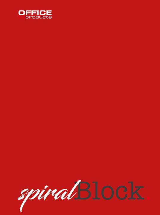Actual product image Office Products Sipral notebook, A4, lined, 80 sheets, 70g/m?, wine red (A4, Lined)