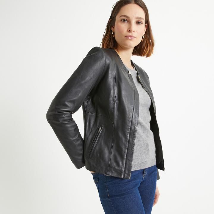 Immagine prodotto Anne Weyburn Blouson corto in pelle di pecora (34)