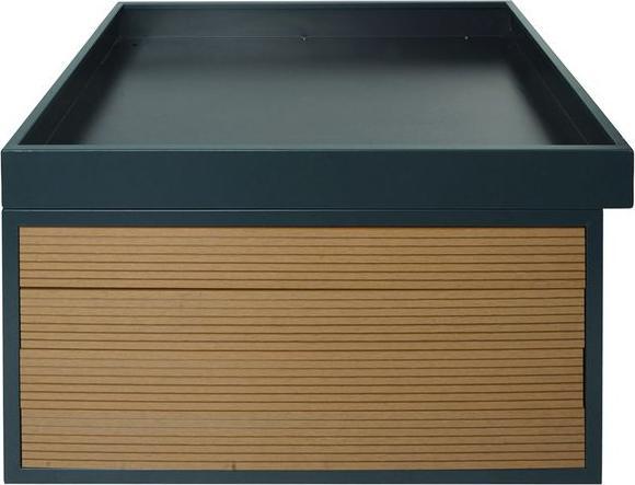 Immagine prodotto Mendler Garage per robot tagliaerba con fioriera HWC-L45, WPC in metallo 70x60x39cm, aspetto quercia (Robot falciante, Robot tagliaerba garage)