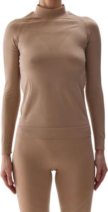 Actual product image 4F Koszulka termoaktywna damska F156 jasny brąz 4FWAW24USEAF156 82S M/L (M, L)