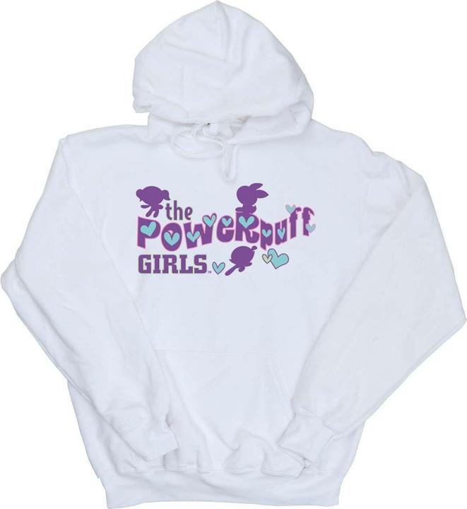 Produktbild The Powerpuff Girls Girls Purple Logo Kapuzenpullover Mädchen (152, 158)