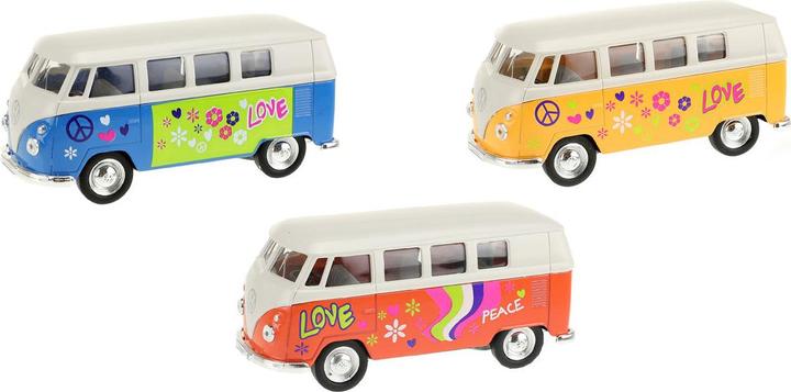 Produktbild Toi-Toys Welly Volkswagen 1962 Bus mit Aufdruck assortiert