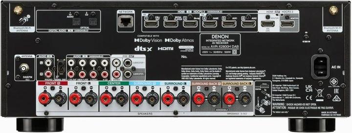 Image du produit Denon AVR-X2800H DAB (7.2 canaux, FM, DAB, DAB+, AM)