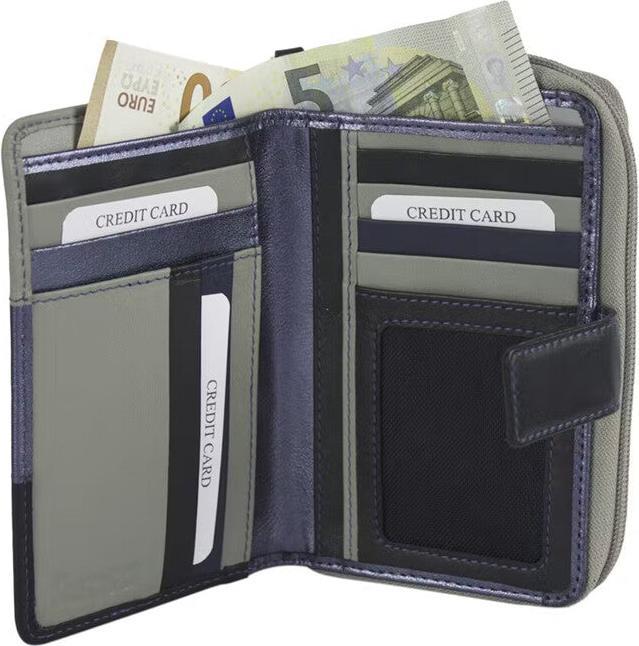 Actual product image Sunsa Ladies Wallet Purse Leather Recycled Large No.6