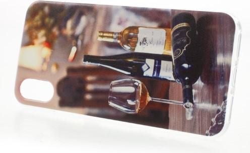 Actual product image Dulcii iPhone XS / X Slim rubber protective case Wine (Apple iPhone XS, Apple iPhone X)
