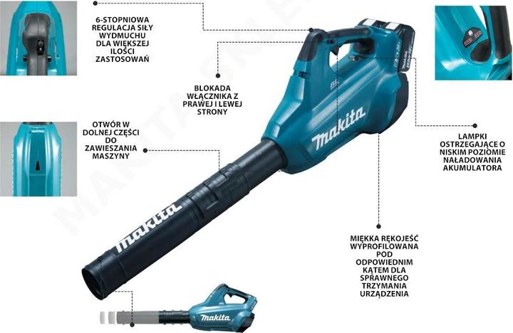 Image du produit Makita DUB362Z (Fonctionnement sur batterie, Souffleur de feuilles)