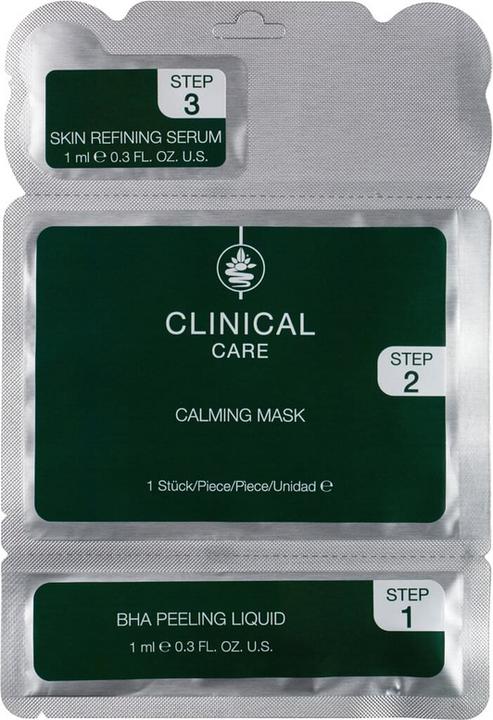 Actual product image Klapp CLINICAL CARE Calming Mask 3 Step Home 3 treatments (Manicure set)