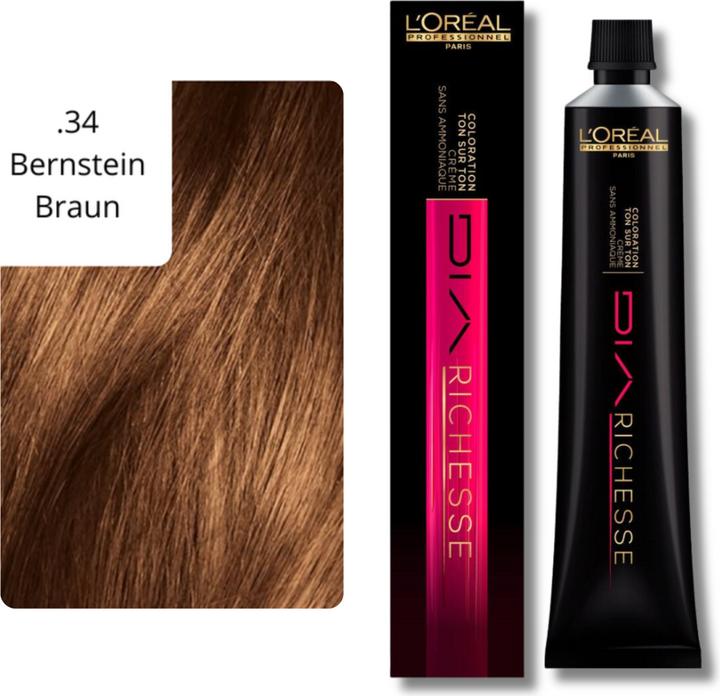 Produktbild L'Oréal Professionnel Dia Richesse Hi-Visibility (.34 Bernstein Braun)