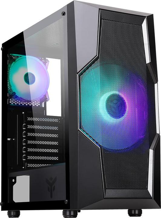 Image du produit Itek Boitier Moyen Tour ATX Oxygene RGB avec panneau vitré (Noir) (ATX, ITX, mATX)