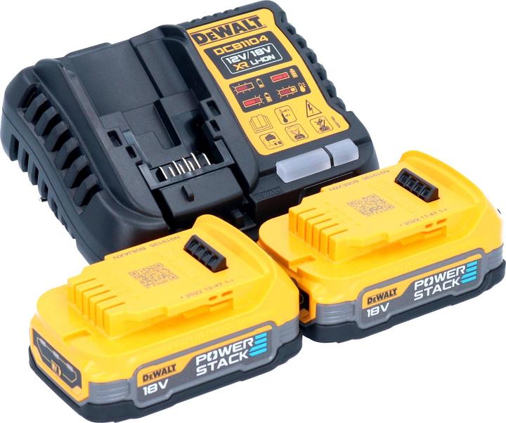 Actual product image DeWalt DWH 161 E2 Battery-powered universal extractor 18 V 0.21 l brushless + 2x Powerstack battery 1.7 Ah