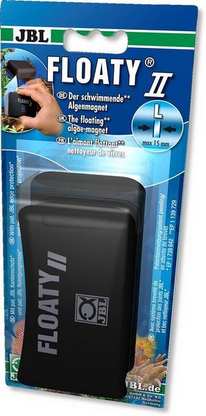 Produktbild JBL Aquaristik und Terraristik Floaty II L für Glasstärke 15mm (Aquarium Reinigung, Schwamm)