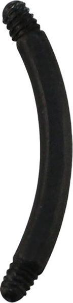 Produktbild Star Piercing Bananen-Stab schwarz (ohne Messing, Bioflex)