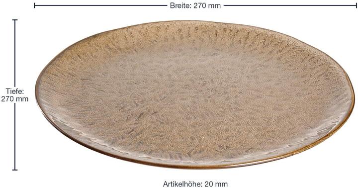 Image du produit Leonardo Assiette céramique 27 sable Matera (1 x, 27 cm)