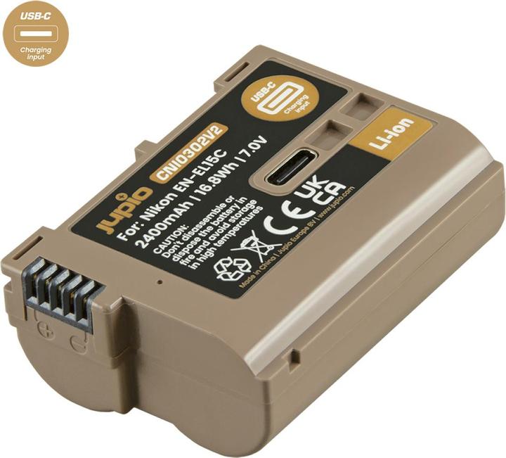Immagine prodotto Jupio EN-EL15C Ultra C (ingresso USB-C) 2400mAh (Batteria della fotocamera)