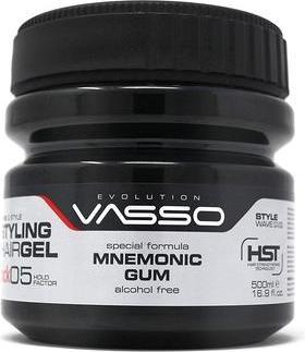 Immagine prodotto Vasso Mnemonic Gum Styling Gel per capelli The Rock 500ml (Gel per capelli, 500 ml)