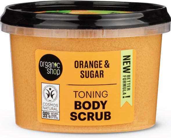 Organic Shop Organic Orange & Sugar Body Scrub Scrub Is A Body With The Scent Of Sicilian Orange (250 ml)