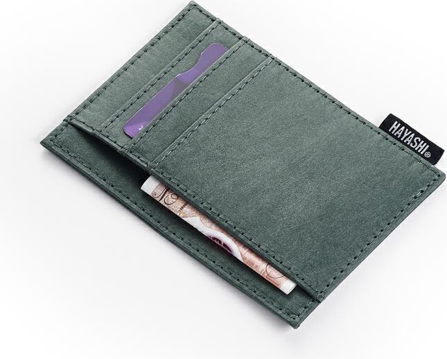 Hayashi-UK Geldtasche, veganes Papier Leder