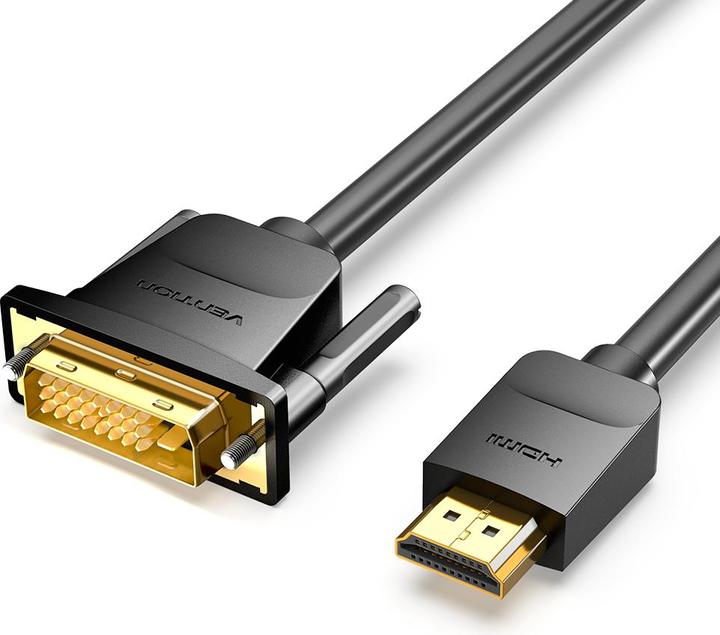 Produktbild Vention HDMI to DVI Cable 1.5m ABFBG (Black) (1.50 m, HDMI)